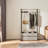 Coat Rack with Hooks Dual Drawers Storage