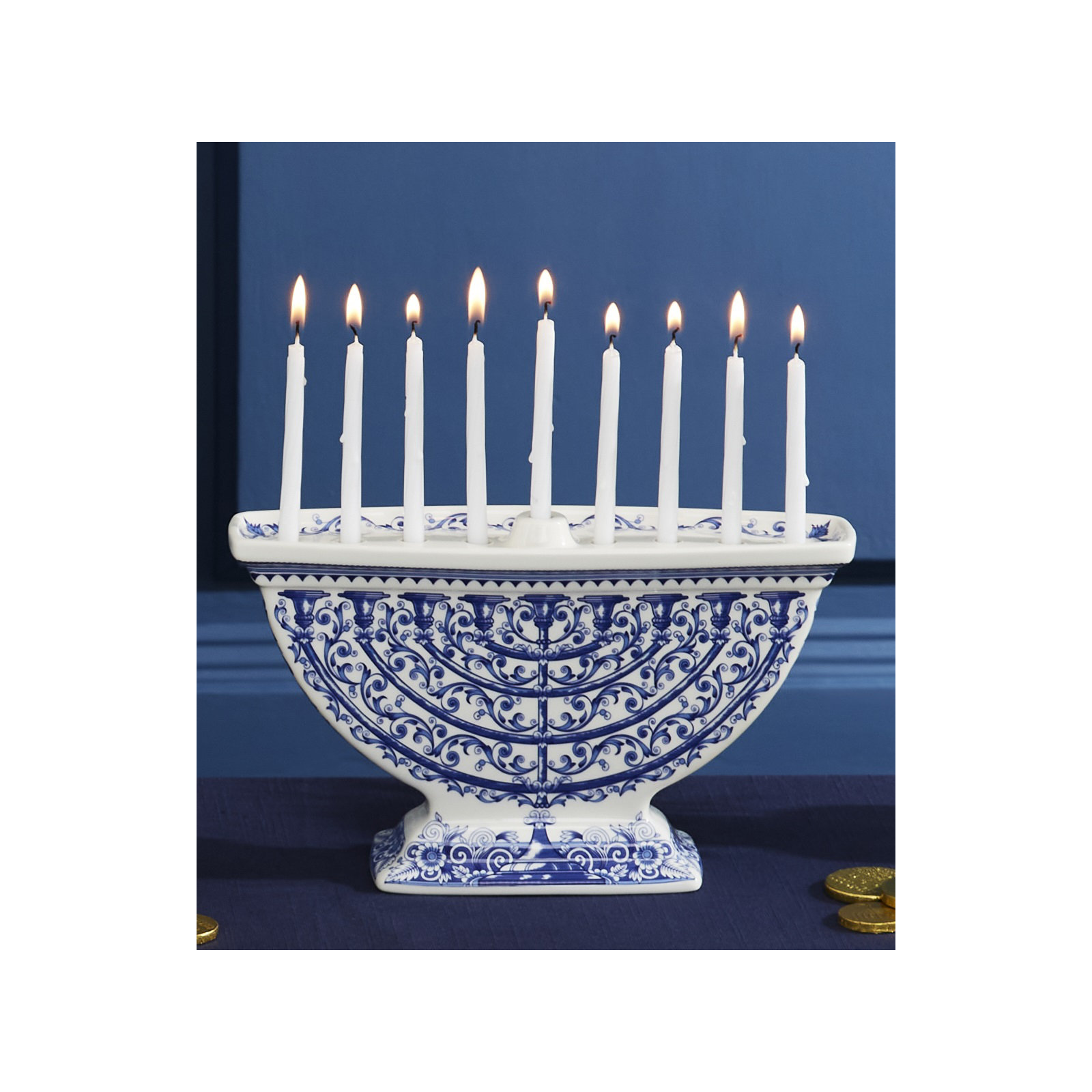 Spode Judaica Menorah 6X10"