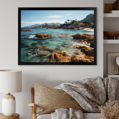 Blasdell, Espagne, côte d'azur, plage rocheuse I sur toile