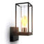 Farana Black Outdoor Armed Sconce-94661500