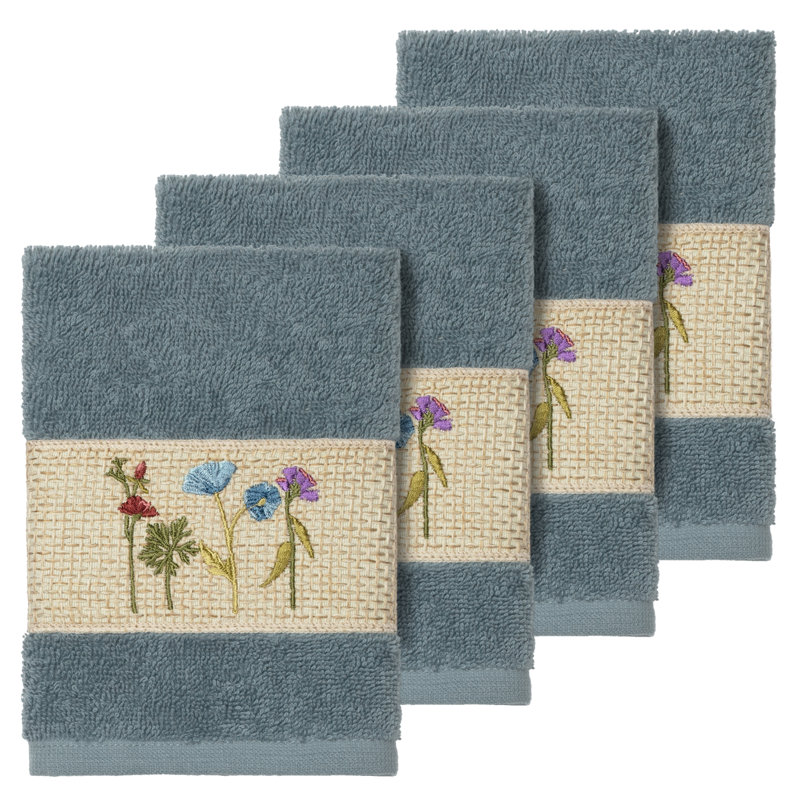 Serenity Turkish Cotton Washcloth, Teal