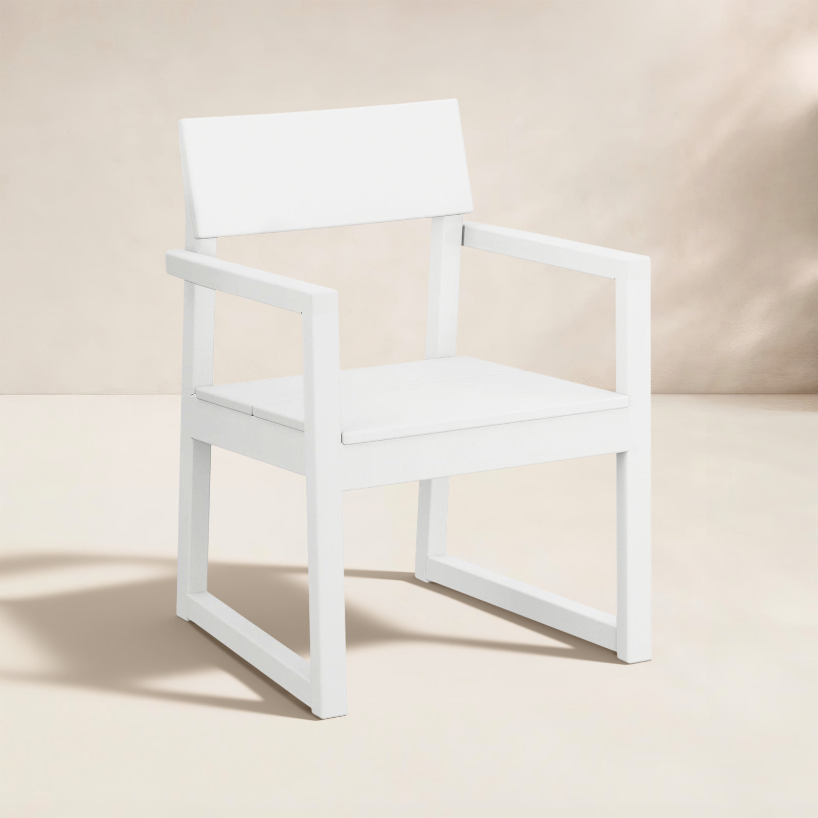 POLYWOOD® Edge Patio Armchair, White