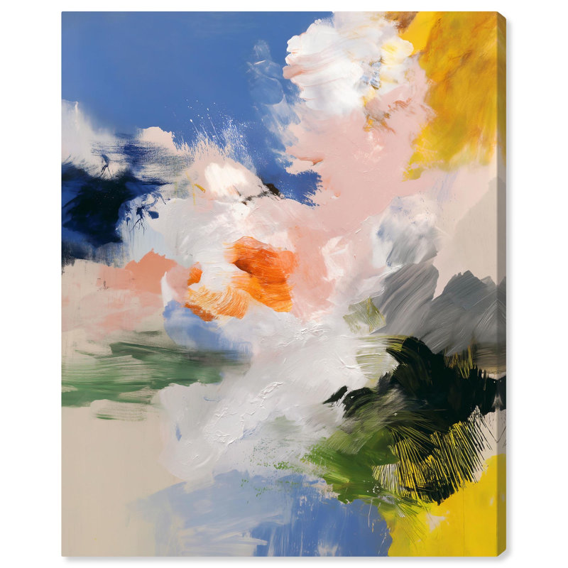 «Clouds and Color I», art mural moderne par Art Remedy, H 45 po x l 36 po, Toile tendue