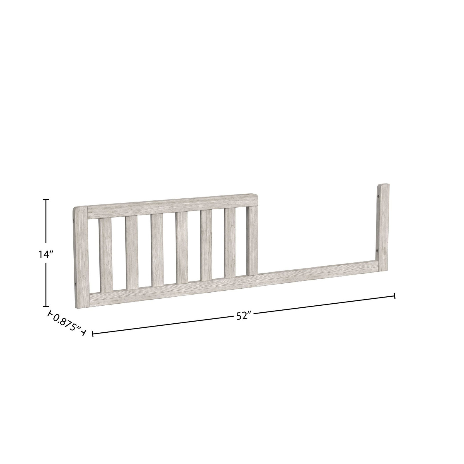 Jemma Classic Toddler Bed Rail, Washed Linen