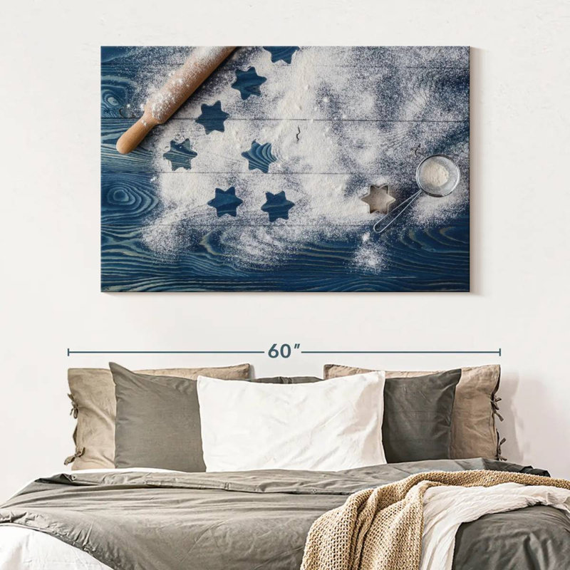 Senne Stars On Flour, 34" H x 51" W