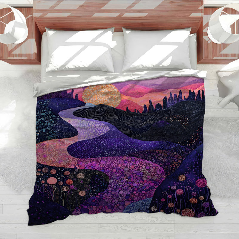 Landscapes Bedding Fantasy Comforter Tropical, Twin XL Comforter
