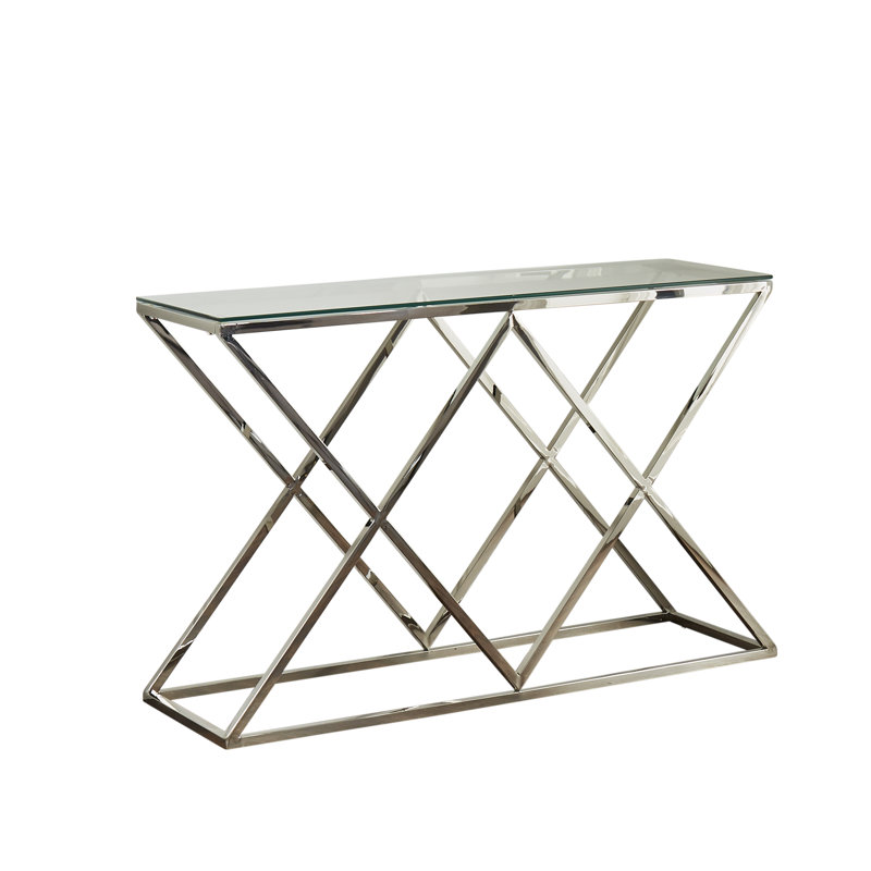 Gales 120cm Glass Top Console Table