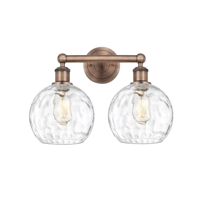Ambrosane 2 - Light Dimmable Vanity Light, Antique Copper