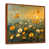 Toile avec cadre flottant brun