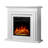 36"Electric Fireplace Insert with Remote Control Adjustable Flame Colour Brightness,TV Stand with Freestanding Electric Fireplace-865121553