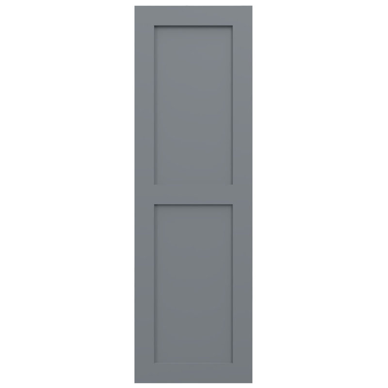 Deux volets plats égaux EnduraCore Composite, L 15 po, Déferlement de l'océan, 63"H