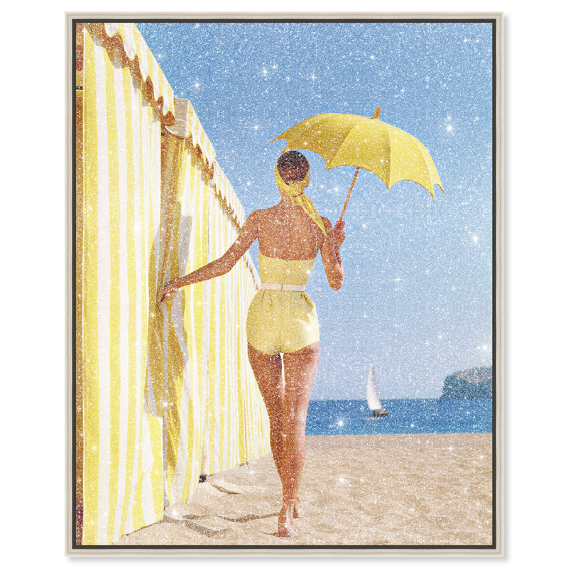Vogue Cabana II Print by Oliver Gal, 17"H x 21"W, Silver Floater Frame