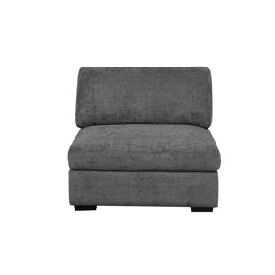 Middle Seat Module Armless Chair, Dark Gray