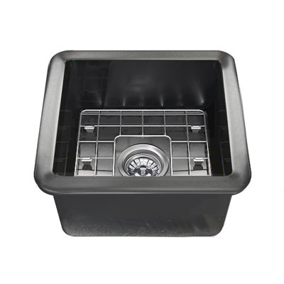 Pranav 18'' L Single Bowl Fireclay Kitchen Sink