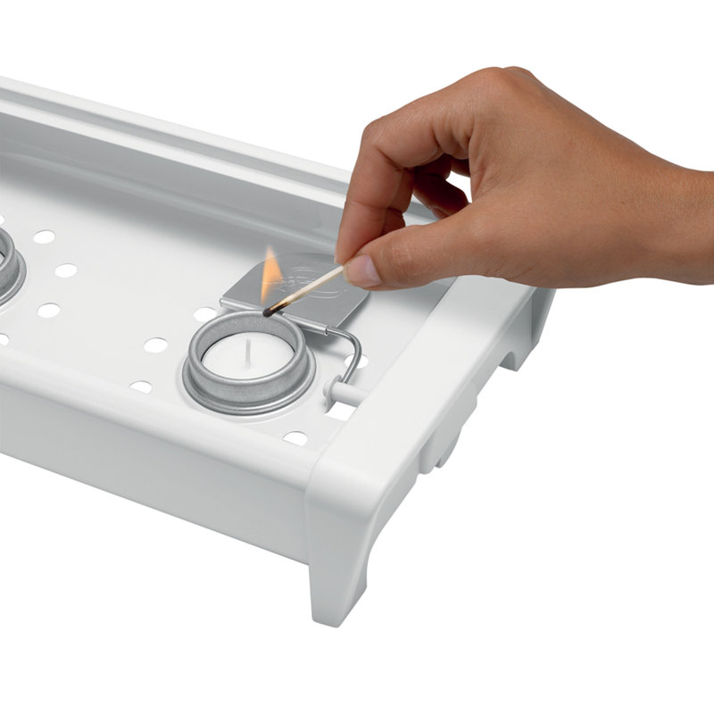 Brabantia Food Warmer, 2 Burners, White