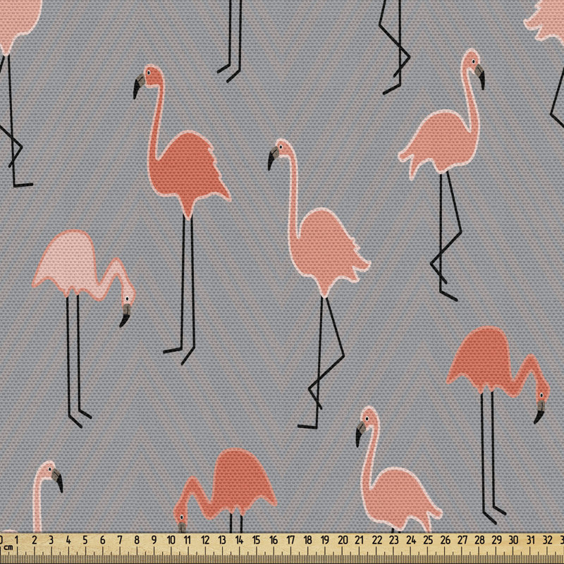 Tissu flamant rose, l 36 po x L 360 po