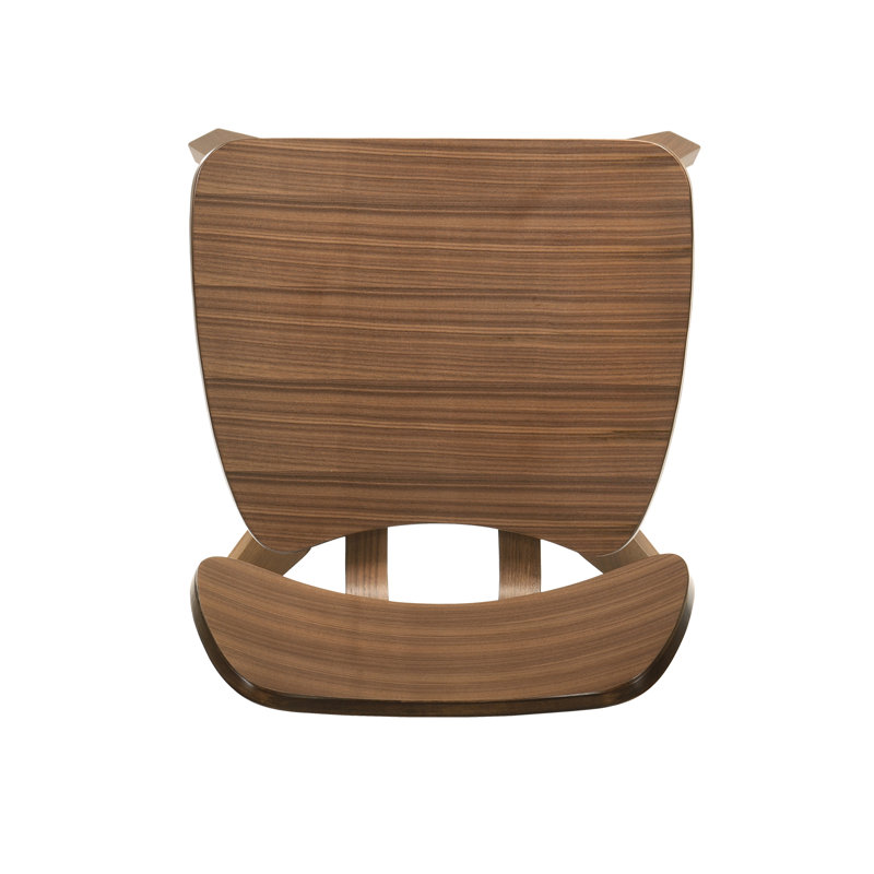 Ensemble de salle à manger moderne ovale brun avec base en bois d'hévéa massif et chaises avec dossier pour la cuisine, le salon et la salle à manger