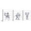 «Baby Elephant Walk», ensemble de 3 reproductions encadrées-61308804