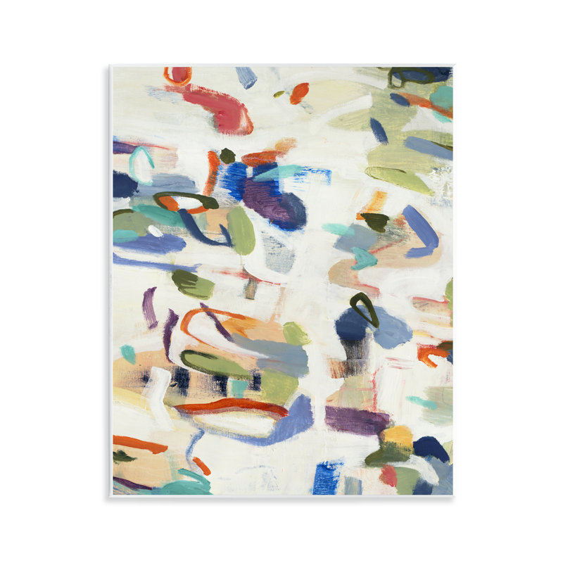 Expressive Composition Brushstrokes Wall Plaque, design by Lisa Ridgers