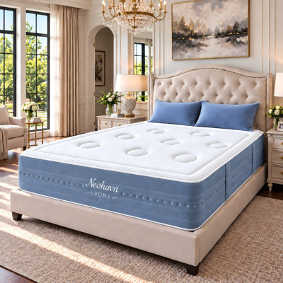 Matelas simple hybride gel rafraîchissant 12 po pour lit simple TG, matelas en mousse à mémoire de forme moyen moelleux avec ressorts ensachés et soulagement de la pression