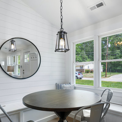 1-Light Modern Bell/Cone Outdoor Hanging Lantern