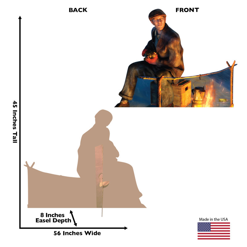 45'' Hobo Life Size Cardboard Cutout Standup