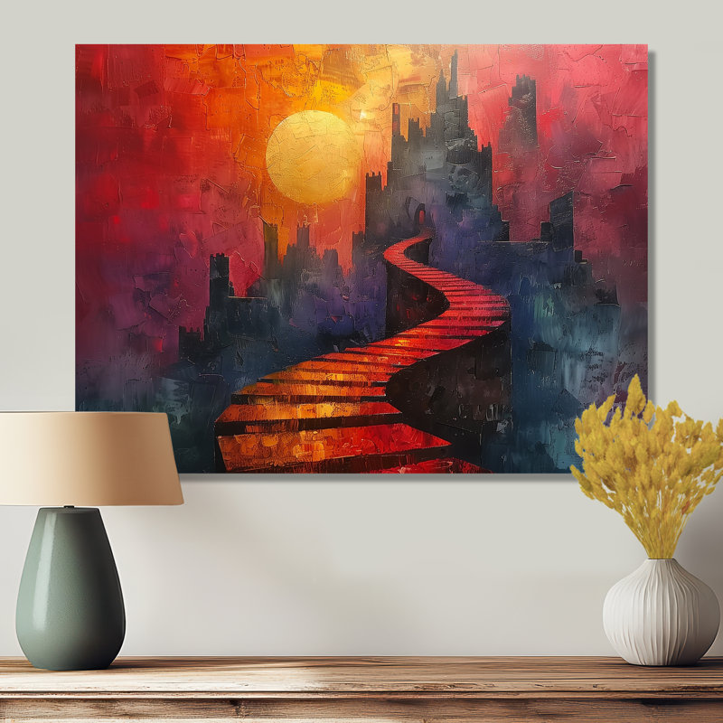 Sherine - Châteaux, salon d'art mural, Métal métal, H 12 po x l 20 po x P 1 po