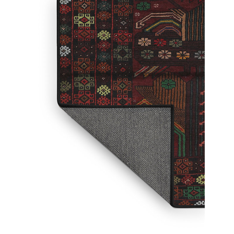 Tapis oriental orange / vert, Rectangle 8 pi x 12 pi