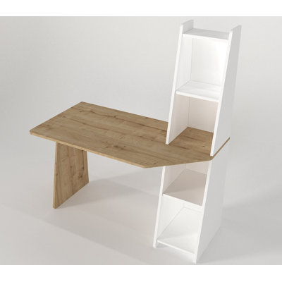 Delinda 120Cm Rectangular Computer Desk with Hutch