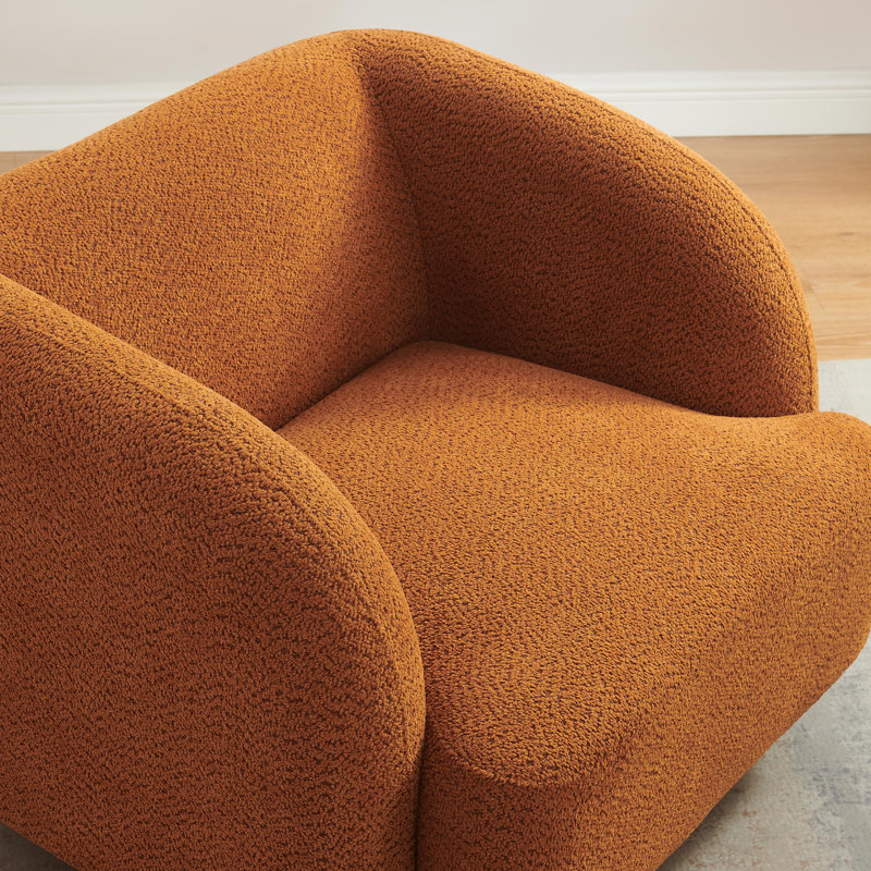 37Inch Upholstered Arm Chair With Wood Legs (Set Of 2), Beige