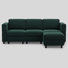 L-Shapedr Sectional Sofa With Moveable Ottoman