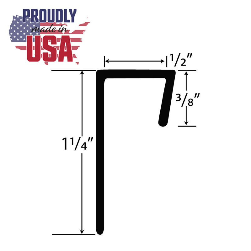 1/2" Styrene Cap Moulding | Pro Pack, White