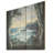 Tranquility Beach Windows Horizon V - Coastal Windows On Wood Print-1784879743