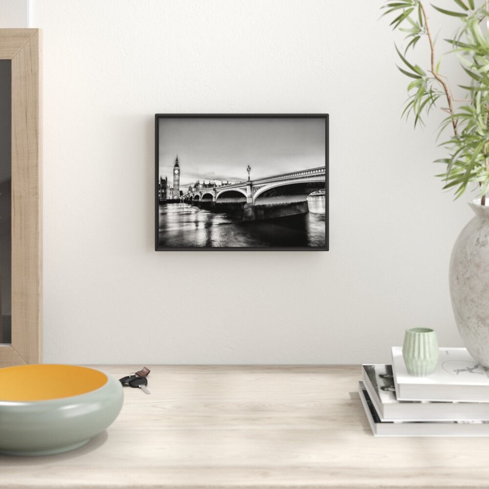 Gerahmtes Wandbild Westminster Bridge Big Ben