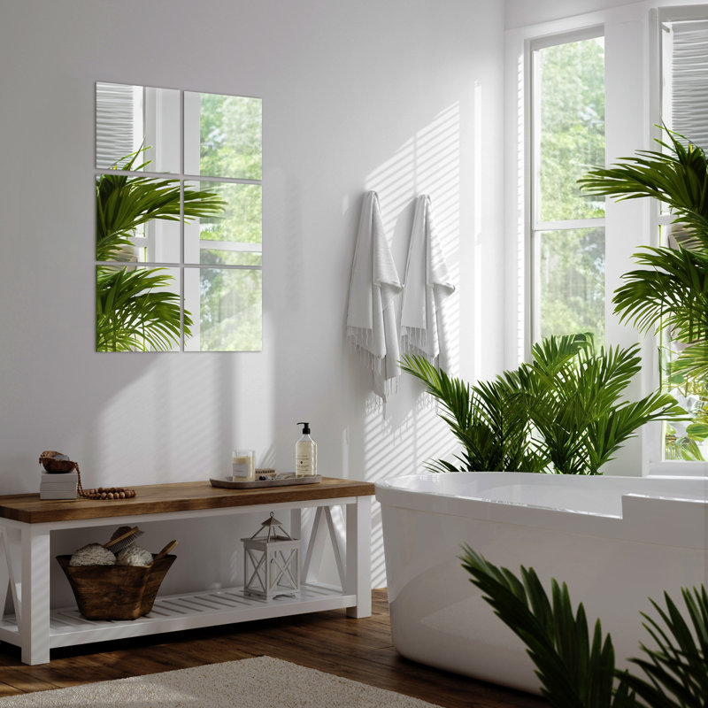 Onida Square Mirror, 16 cm H x 16 cm W