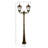 No Digging or Wiring Royal Bulb Double Head Solar Lamp Post (complete) Weathered Bronze