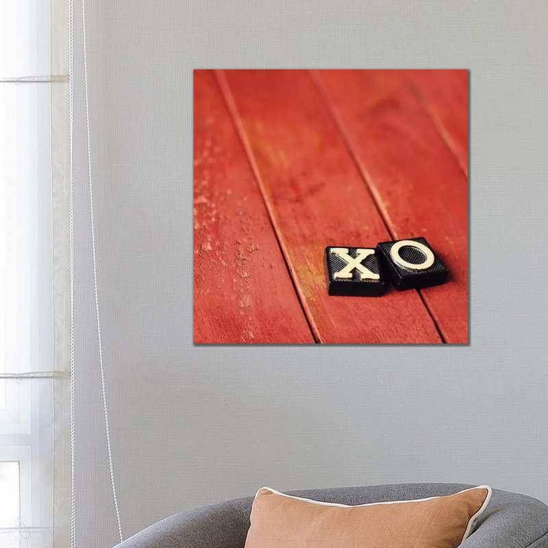 XO Pink by Mandy Lynne - Wrapped Canvas Gallery-Wrapped Canvas Giclée, 66.04 cm H x 66.04 cm W x 1.91 cm D