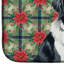 Landseer Newfoundland Christmas PoinsettIas Dish Drying Mat