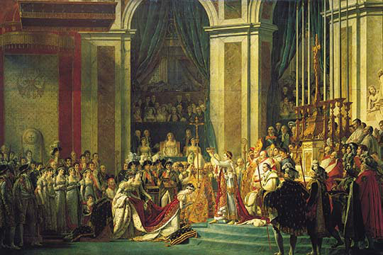 Couronnement de napoléon bonaparte-impression non encadrée, H 24 po x l 36 po x P 1,5 po
