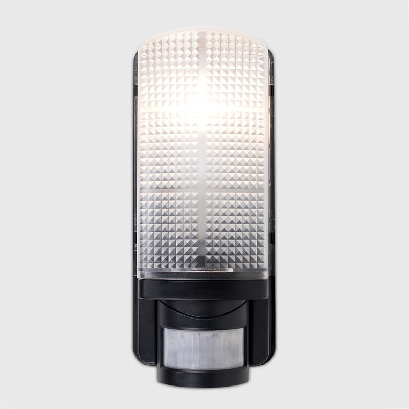 Lightsey Black 28cm H Outdoor Bulkhead Light, 6500