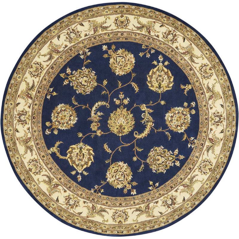 Oboyle Floral Indoor Rug, Round 8'