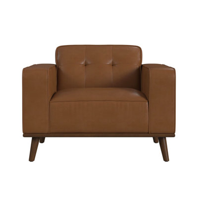 Chaise Carillo avec façade en bois brun caillou