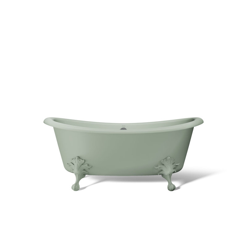 Artifacts 66-1/8 In. X 32-1/2 In. Freestanding Bath, Gray