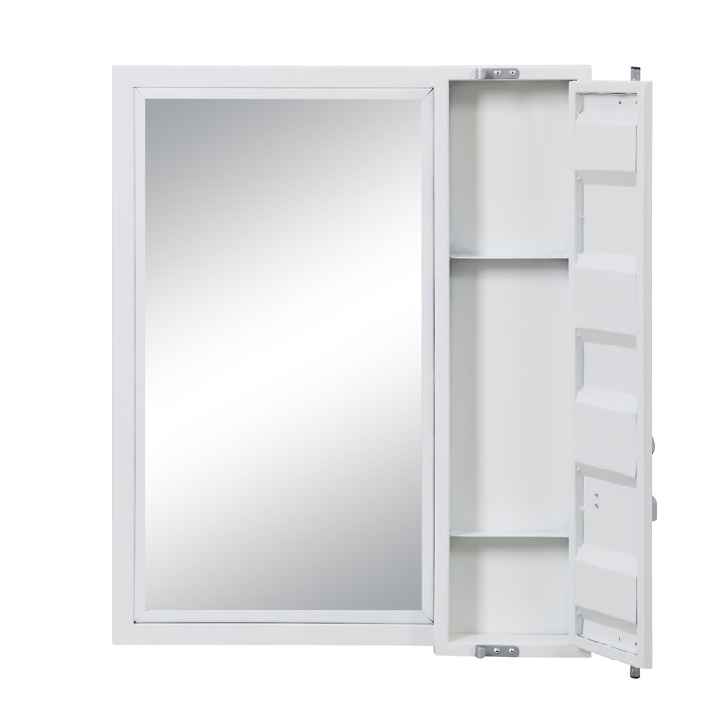 Miroir de salle de bain Cargo, Blanc
