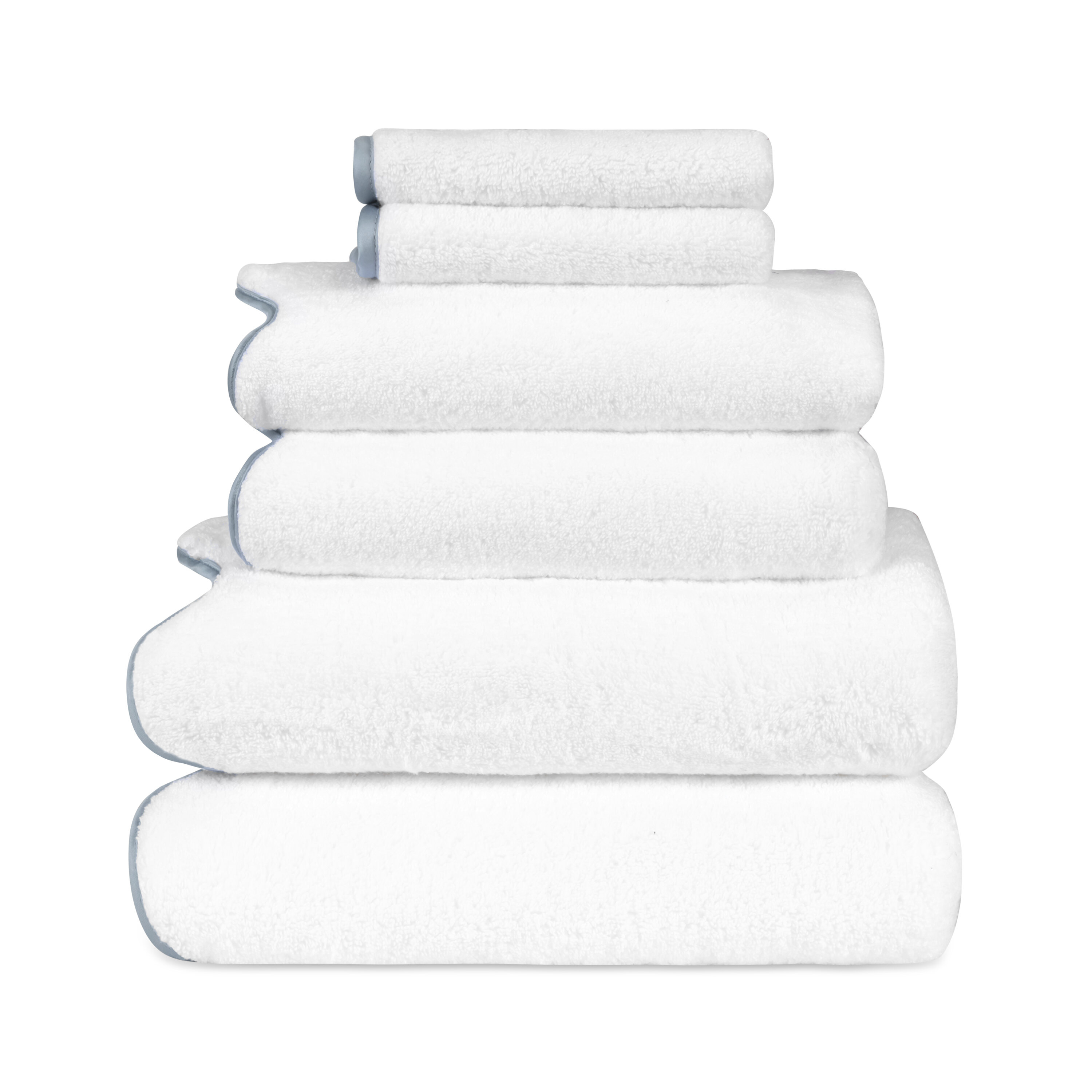 Madison Park Signature 6 Piece Turkish Cotton Bath Towel Set Natural