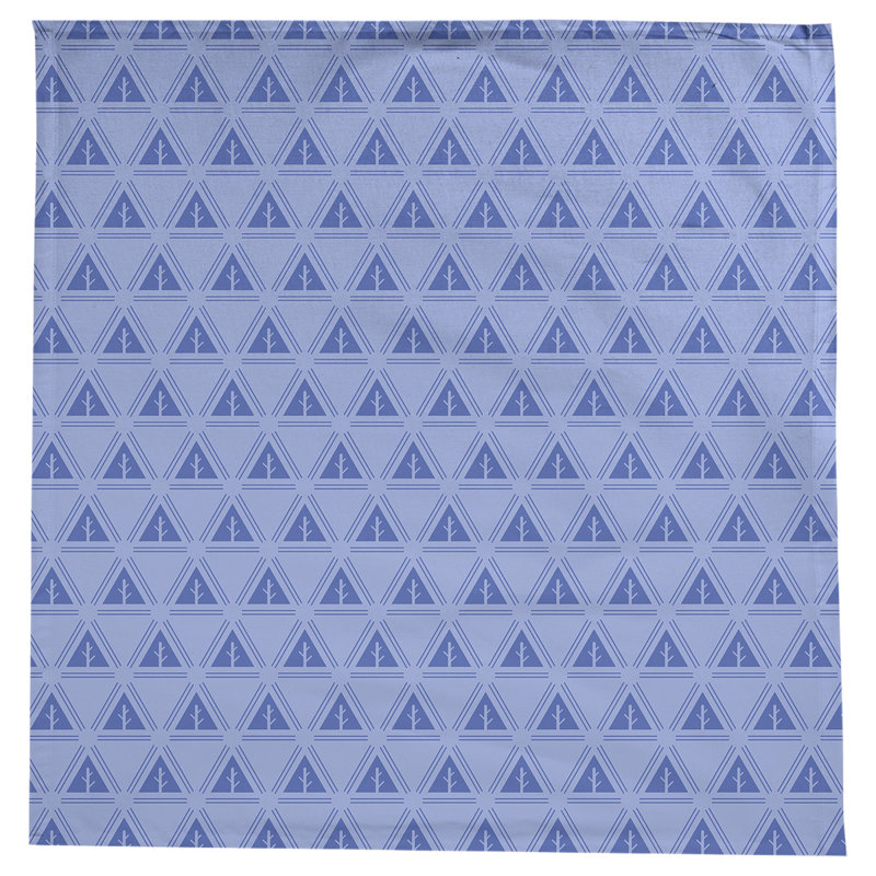 Barbra Classic Minimalist Tree Tablecloth, Light Blue