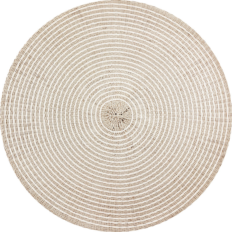 Round Jailyn Vinyl 2.8mm Vinyl, Phthalate Free With Exclusive Printed Designs. Area Rug, Round 150cm