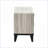Cream Oak Rustic Nightstand with Faux Marble Top