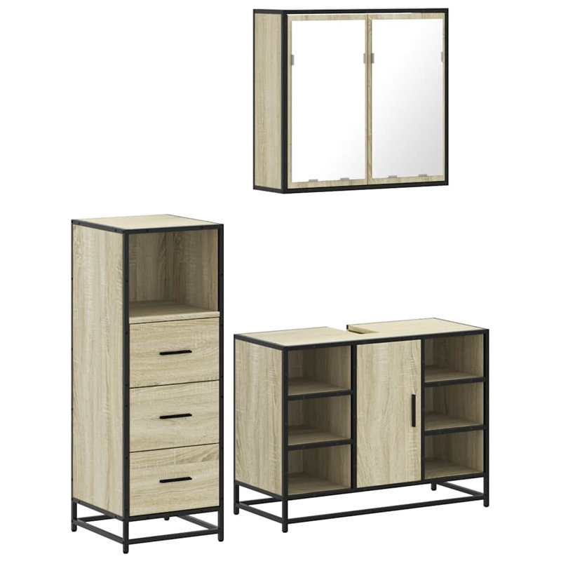 Anabell Bathroom Furniture Suite, Sonoma Oak