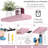 Sorbus Floating Shelves for Wall – 16 Inch Floating Shelf for Kitchen, Bedroom, Living Room, Bathroom, Home & Wall Decor - Mounted Bathroom Shelves with Invisible Brackets - 2 Pack - Soft Pink-125355504-125355507